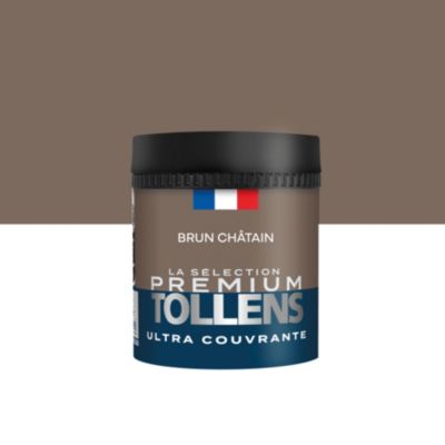 Testeur peinture marron brun châtain velours Tollens Premium 50 ml