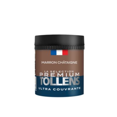 Testeur peinture marron châtaigne velours Tollens Premium 50 ml
