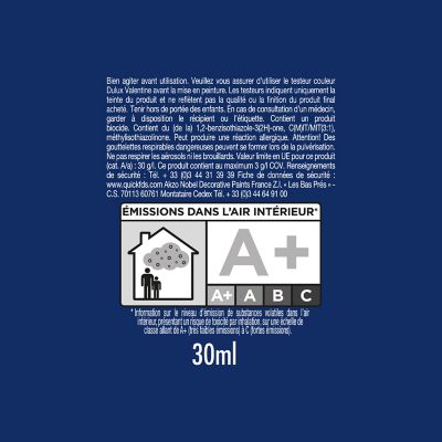 Testeur peinture marron wengé Dulux Valentine Crème de couleur 30 ml