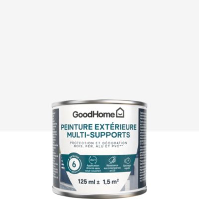 Testeur peinture multi-supports extérieur blanc RAL 9003 satin GoodHome 125 ml