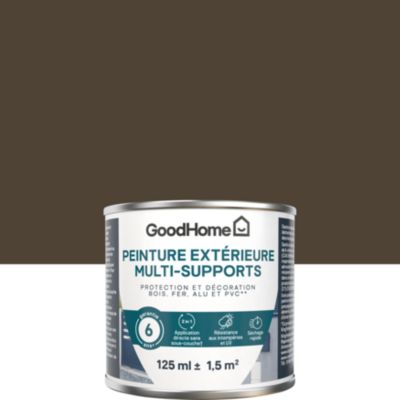 Testeur peinture multi-supports extérieur marron cuenca RAL 8028 satin GoodHome 125 ml