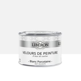 Testeur peinture murs, plafonds et boiseries Velours de Testeur peinture blanc porcelaine Libéron 125 ml