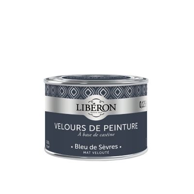 Testeur peinture murs, plafonds et boiseries Velours de Testeur peinture bleu de sevres Libéron 125 ml