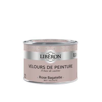 Testeur peinture murs, plafonds et boiseries Velours de Testeur peinture rose bagatelle Libéron 125 ml