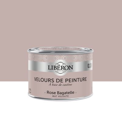 Testeur peinture murs, plafonds et boiseries Velours de Testeur peinture rose bagatelle Libéron 125 ml