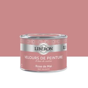Testeur peinture murs, plafonds et boiseries Velours de Testeur peinture rose de mai Libéron 125 ml