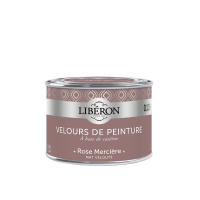 Testeur peinture murs, plafonds et boiseries Velours de Testeur peinture rose merciere Libéron 125 ml