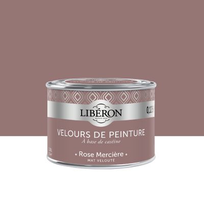 Testeur peinture murs, plafonds et boiseries Velours de Testeur peinture rose merciere Libéron 125 ml