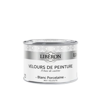 Testeur peinture murs, plafonds et boiseries Velours peinture blanc porcelaine Libéron 125 ml