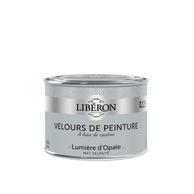 Testeur peinture murs, plafonds et boiseries Velours peinture gris lumiere d'opale Libéron 125 ml