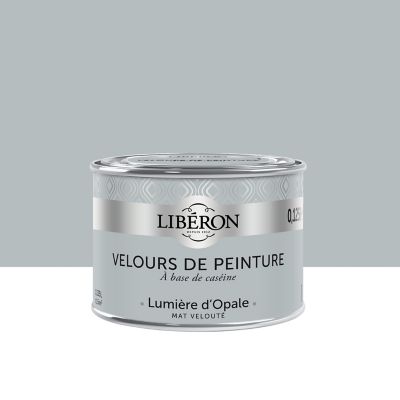 Testeur peinture murs, plafonds et boiseries Velours peinture gris lumiere d'opale Libéron 125 ml