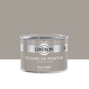 Testeur peinture murs, plafonds et boiseries Velours peinture marron brun eiffel Libéron 125 ml