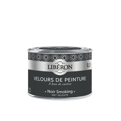 Testeur peinture murs, plafonds et boiseries Velours peinture noir smoking Libéron 125 ml