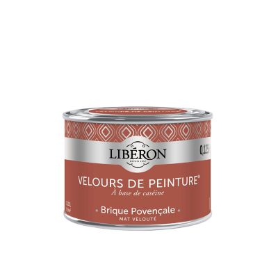 Testeur peinture murs, plafonds et boiseries Velours peinture orange brique provencale Libéron 125 ml