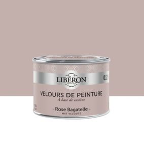 Testeur peinture murs, plafonds et boiseries Velours peinture rose bagatelle Libéron 125 ml