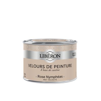 Testeur peinture murs, plafonds et boiseries Velours peinture rose nympheas Libéron 125 ml