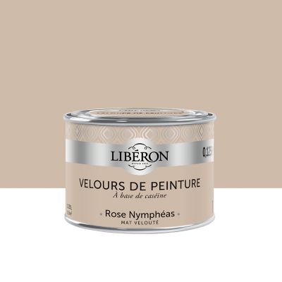 Testeur peinture murs, plafonds et boiseries Velours peinture rose nympheas Libéron 125 ml