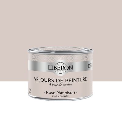 Testeur peinture murs, plafonds et boiseries Velours peinture rose pamoison Libéron 125 ml