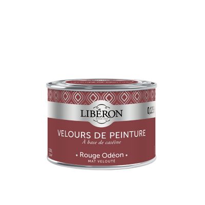 Testeur peinture murs, plafonds et boiseries Velours peinture rouge rouge odéon Libéron 125 ml