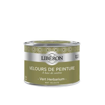 Testeur peinture murs, plafonds et boiseries Velours peinture vert herbarium Libéron 125 ml