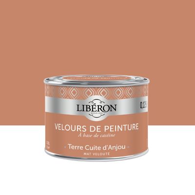 Testeur peinture orange terre cuite d'Anjou Libéron Velours de peinture ...