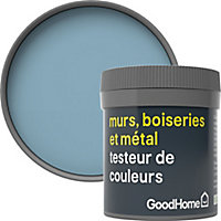 Testeur peinture résistante murs, boiseries et métal GoodHome bleu Monaco mat 50ml
