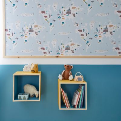 Testeur peinture résistante murs, boiseries et métal GoodHome bleu Nice mat 50ml
