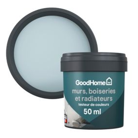 Testeur peinture résistante murs, boiseries et métal GoodHome bleu Toulon mat 50ml