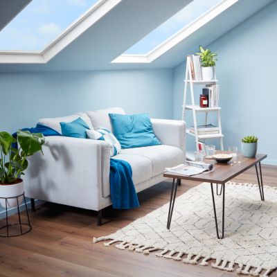Testeur peinture résistante murs, boiseries et métal GoodHome bleu Toulon mat 50ml