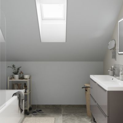 Testeur peinture résistante murs, boiseries et métal GoodHome gris Hempstead mat 50ml