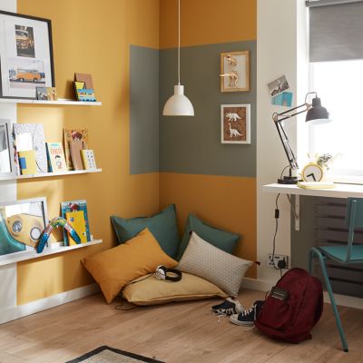 Testeur peinture résistante murs, boiseries et métal GoodHome jaune Chueca mat 50ml