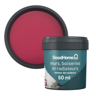 Testeur peinture résistante murs, boiseries et métal GoodHome rose Himonya mat 50ml