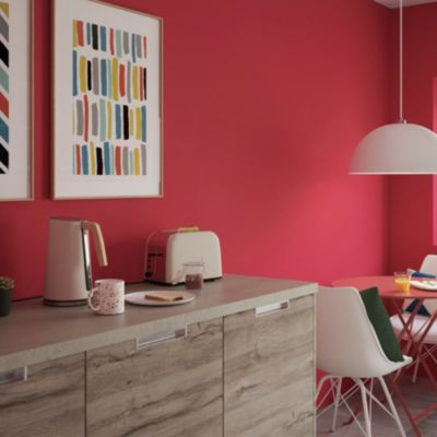 Testeur peinture résistante murs, boiseries et métal GoodHome rouge Chelsea mat 50ml
