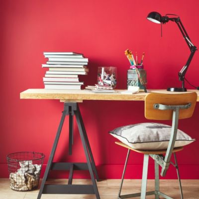 Testeur peinture résistante murs, boiseries et métal GoodHome rouge Chelsea mat 50ml