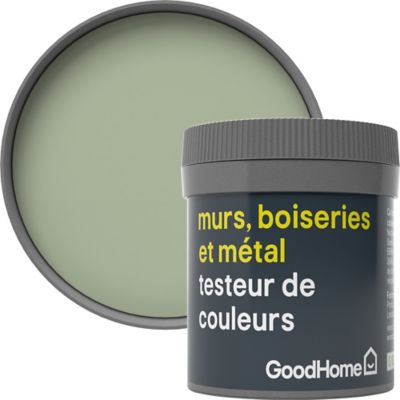 Peinture métal et bois GoodHome brillant vert Limerick 500ml main image 1