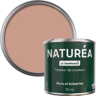 Testeur peinture rose dunes roses velours GoodHome Naturéa 70 ml