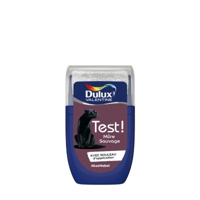 Testeur peinture rose mûre sauvage satin Dulux Valentine Crème de couleur 30 ml