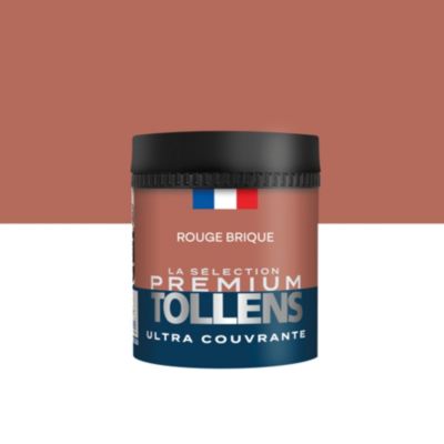 Testeur peinture rouge brique velours Tollens Premium 50 ml
