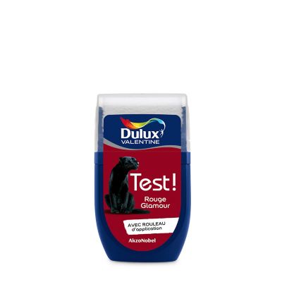 Testeur peinture rouge glamour Dulux Valentine Crème de couleur 30 ml