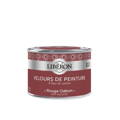 Testeur peinture rouge odéon Libéron Velours de peinture 125 ml