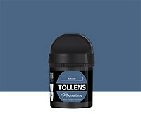 Testeur peinture Tollens premium murs, boiseries et radiateurs blue jean mat 50ml