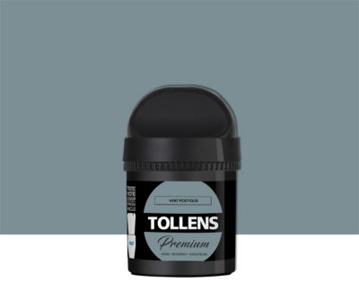 Testeur peinture Tollens premium murs, boiseries et radiateurs vert poétique mat 50ml