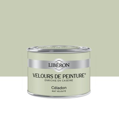 Testeur peinture vert céladon Libéron Velours de peinture 125 ml
