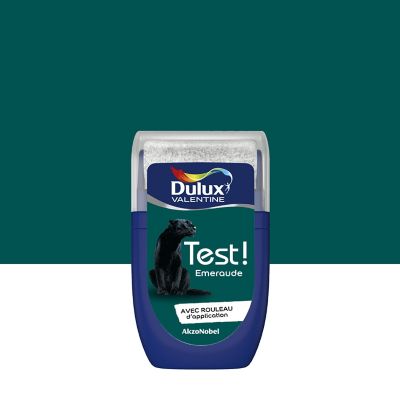 Testeur peinture vert émeraude Dulux Valentine Crème de Couleur 30 ml