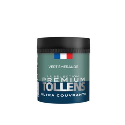 Testeur peinture vert emeraude velours Tollens Premium 50 ml