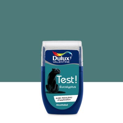 Testeur peinture vert eucalyptus Dulux Valentine Crème de couleur 30 ml