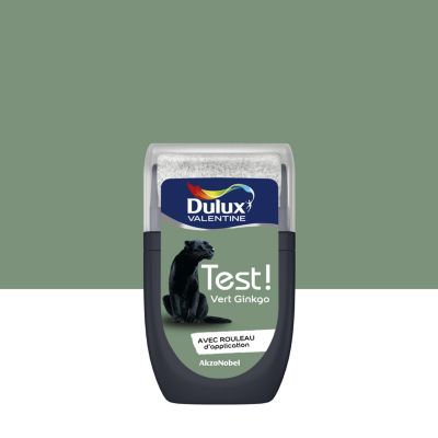 Testeur peinture vert ginkgo Dulux Valentine Crème de Couleur 30 ml