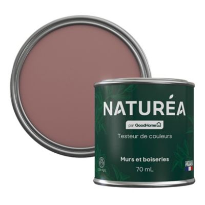 Testeur peinture vieux rose velours GoodHome Naturéa 70 ml