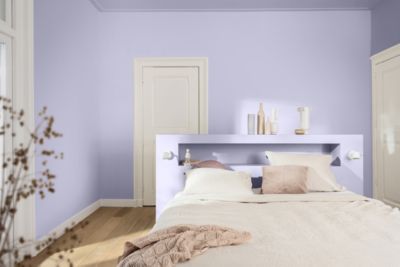 Testeur peinture violet larme violette satin Dulux Valentine Crème de couleur 30 ml