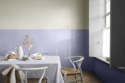 Testeur peinture violet larme violette satin Dulux Valentine Crème de couleur 30 ml